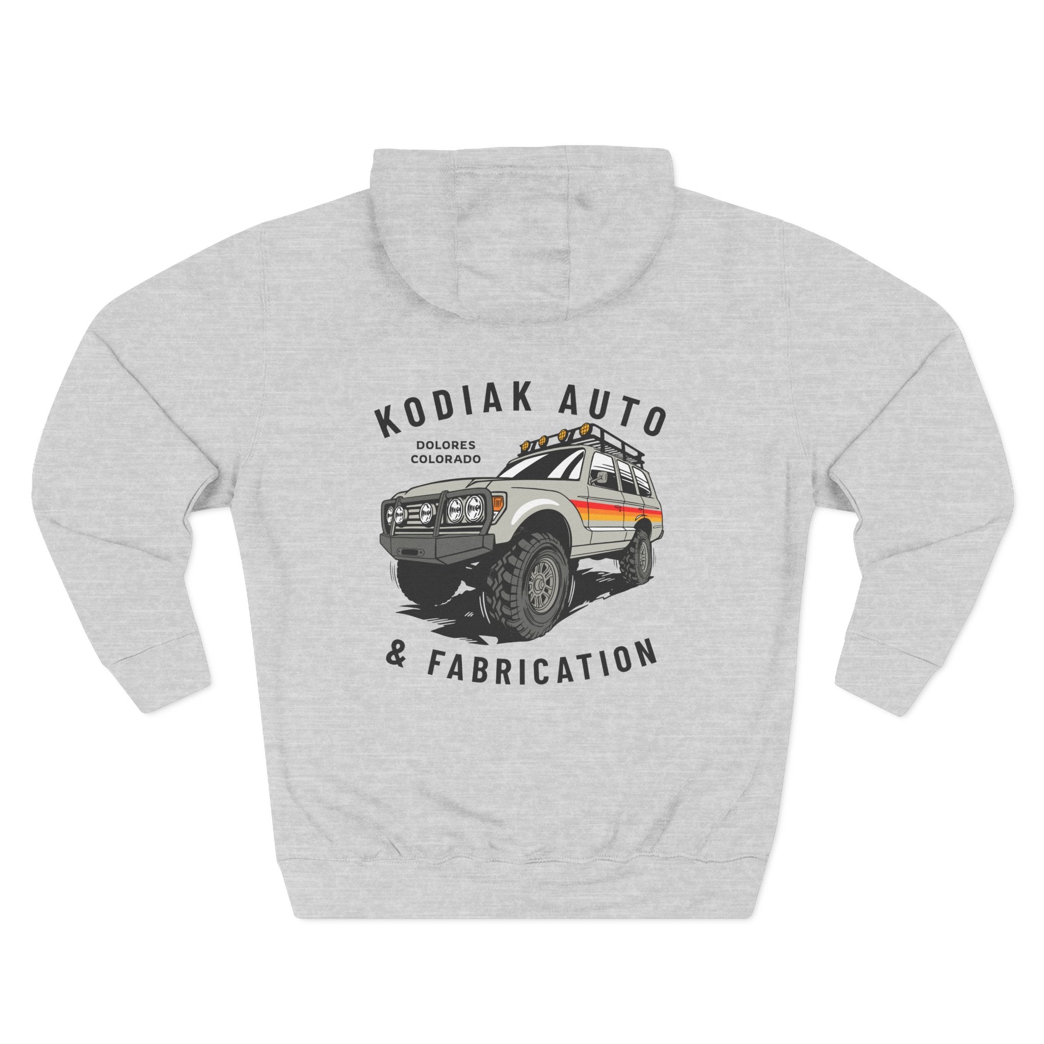 Kodiak Auto Off-Road Hoodie — Vintage 4x4 Overland Truck Design